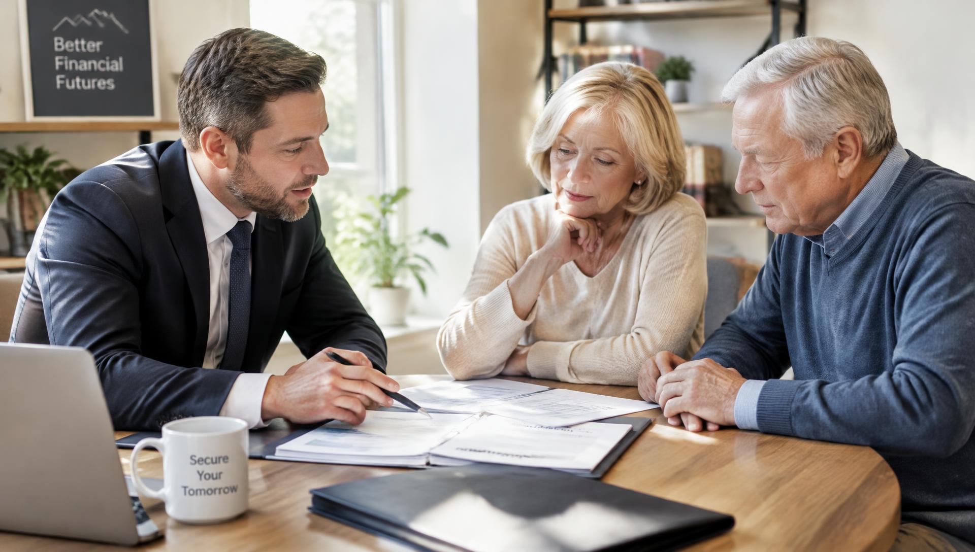 Adviser discussing inheritance tax planning with a couple